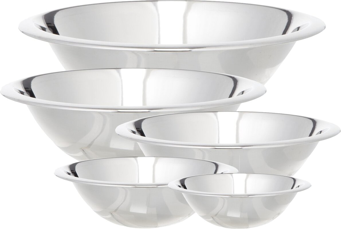 cuisinart set of 3 stainless steel mixing bowls with lids